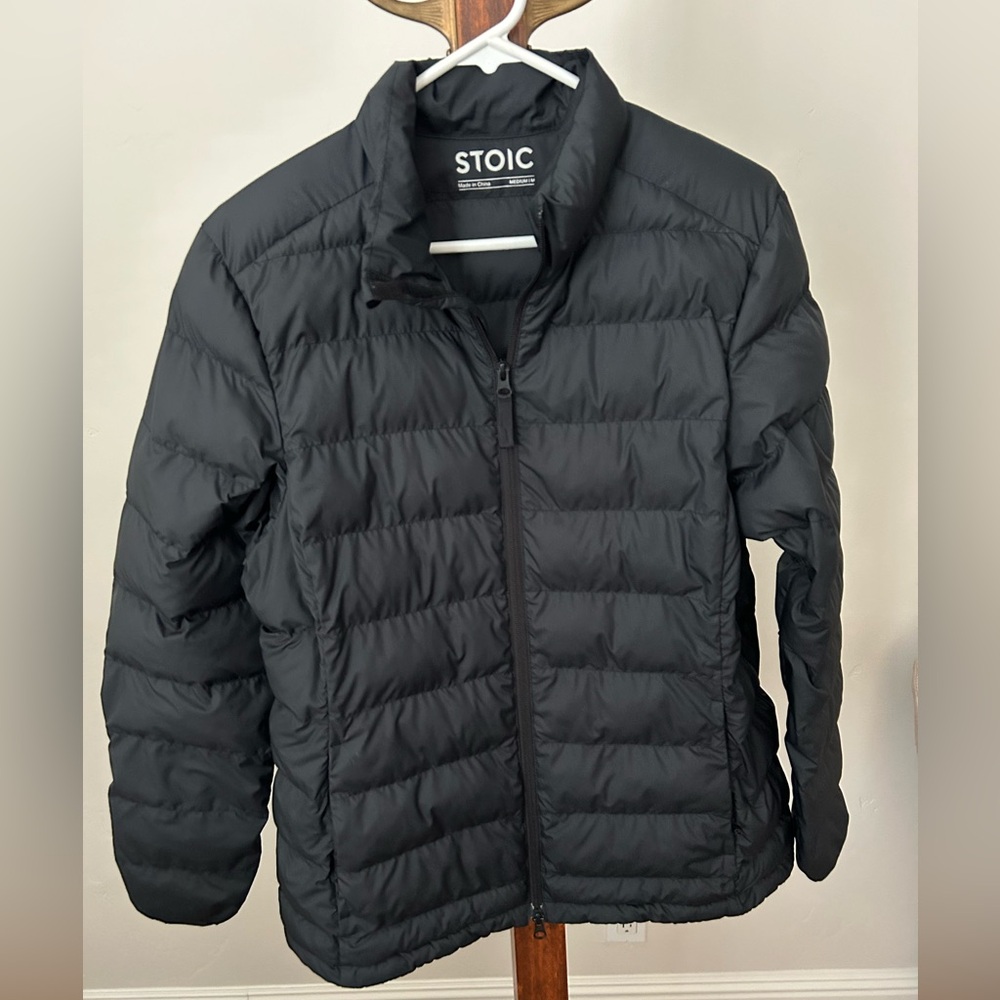 STOIC INSULATED ZIP‎ UP BLACK PUFFER JACKET Men’s Size M